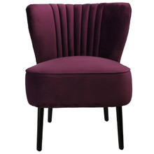 Linden Velvet Slipper Chair